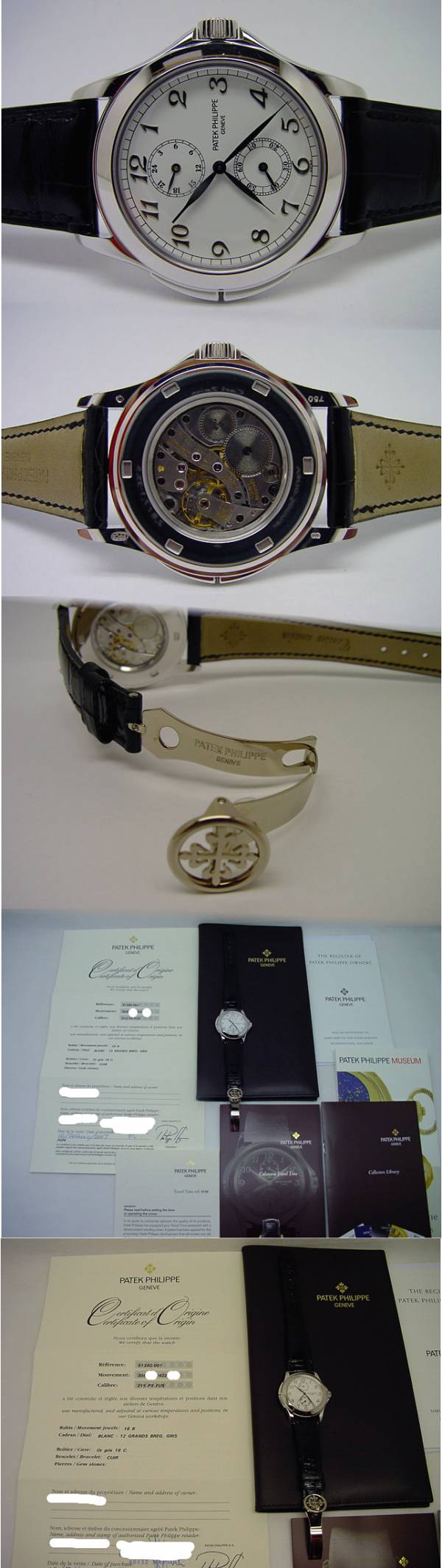 Patek Philippe 5134G Travel Time Weißgold Zertifikat 2007